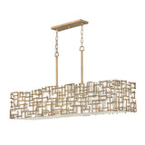 Farrah Medium Eight Light Linear - Burnished Gold - by Fredrick Ramond
