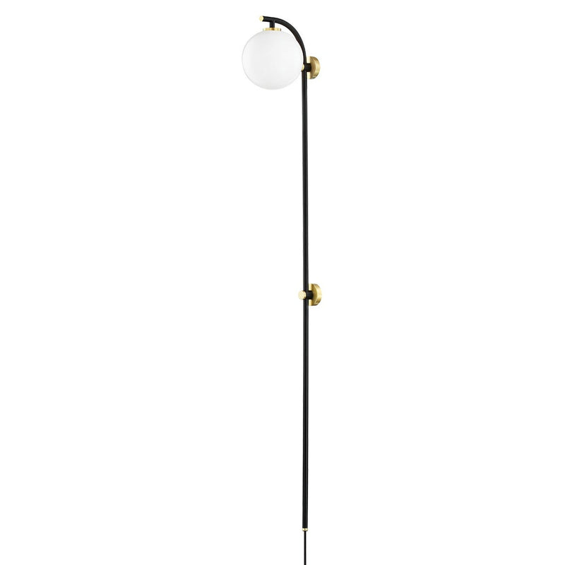 Faye Plug-in Sconce - Aged Brass