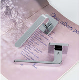 Fedra Door Lever in Polished Chrome lifestyle view by Colombo Design