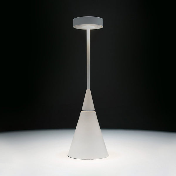 Fenex Portable Lamp By Zava Luce, Finish: Matte Pure White
