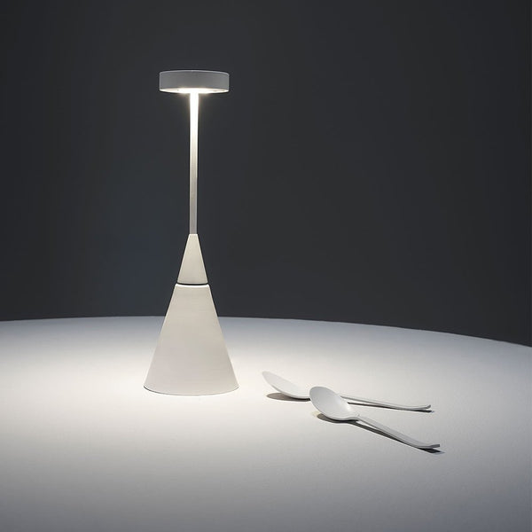 Fenex Portable Lamp By Zava Luce, Finish: Matte Pure White