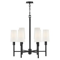 Fenwick Medium Chandelier - Black - by Hinkley