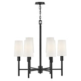Fenwick Medium Chandelier - Black - by Hinkley
