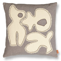 Figure Cushion Grey Blue/off White By Ferm Living
