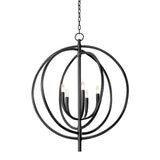 Fillea Chandelier - 5-Light - Black Iron by Troy Lighting