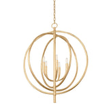 Fillea Chandelier - 5-Light - Vintage Gold Leaf by Troy Lighting