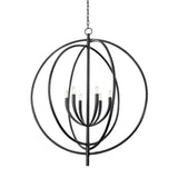 Fillea Chandelier - 6-Light - Black Iron by Troy Lighting