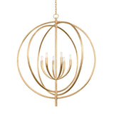 Fillea Chandelier - 6-Light - Vintage Gold Leaf by Troy Lighting