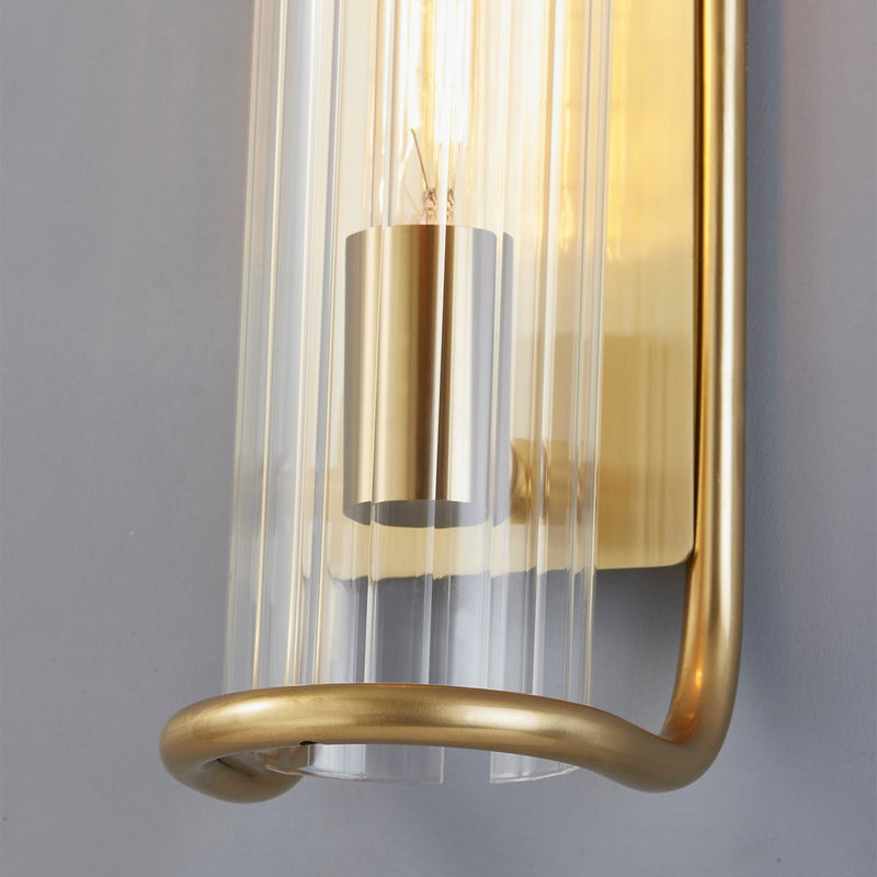 Fillmore Wall Sconce By Hudson Valley, Finish: Aged Brass, Size: Small