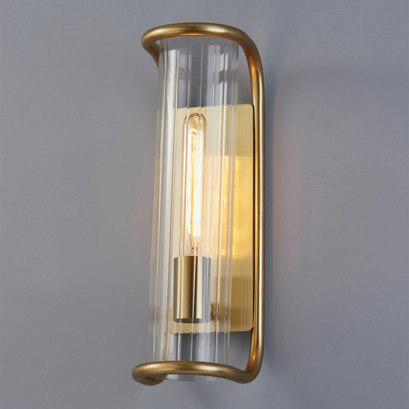 Fillmore Wall Sconce By Hudson Valley, Finish: Aged Brass, Size: Small