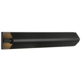 Finneas Vanity Light Medium Black By Matteo - Front View