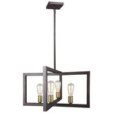 Finnegan Lantern Chandelier — 23 1/2", New World Bronze