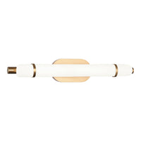 Finnegan Vanity Light 24 Inch Aged Gold Brass