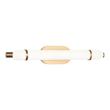 Finnegan Vanity Light 24 Inch Aged Gold Brass