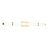 Finnegan Vanity Light 36 Inch Aged Gold Brass