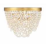 Fiona Flush Mount 13.75'' Antique Gold White