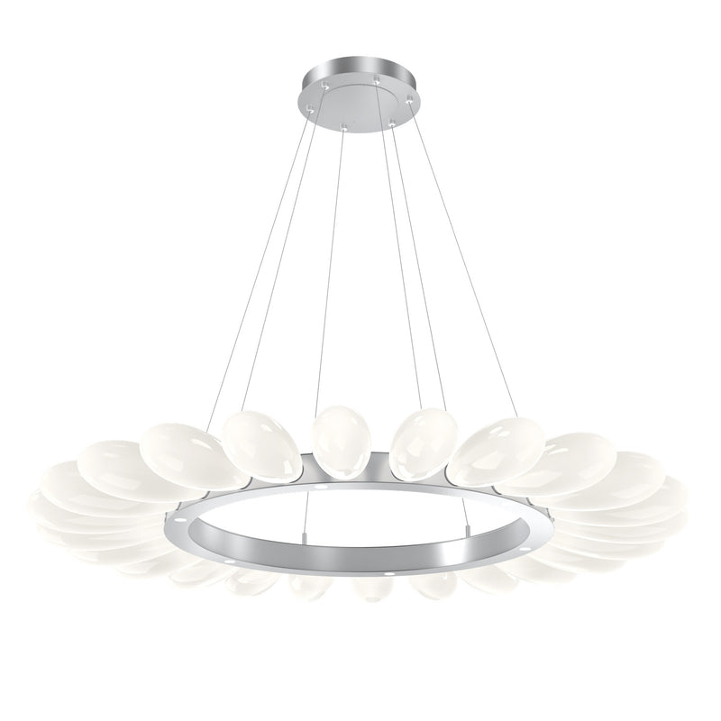 Fiori Ring Chandelier By Hammerton, Size: Large, Finish: Classic Silver