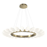 Fiori Ring Chandelier By Hammerton, Size: Large, Finish: Heritage Brass