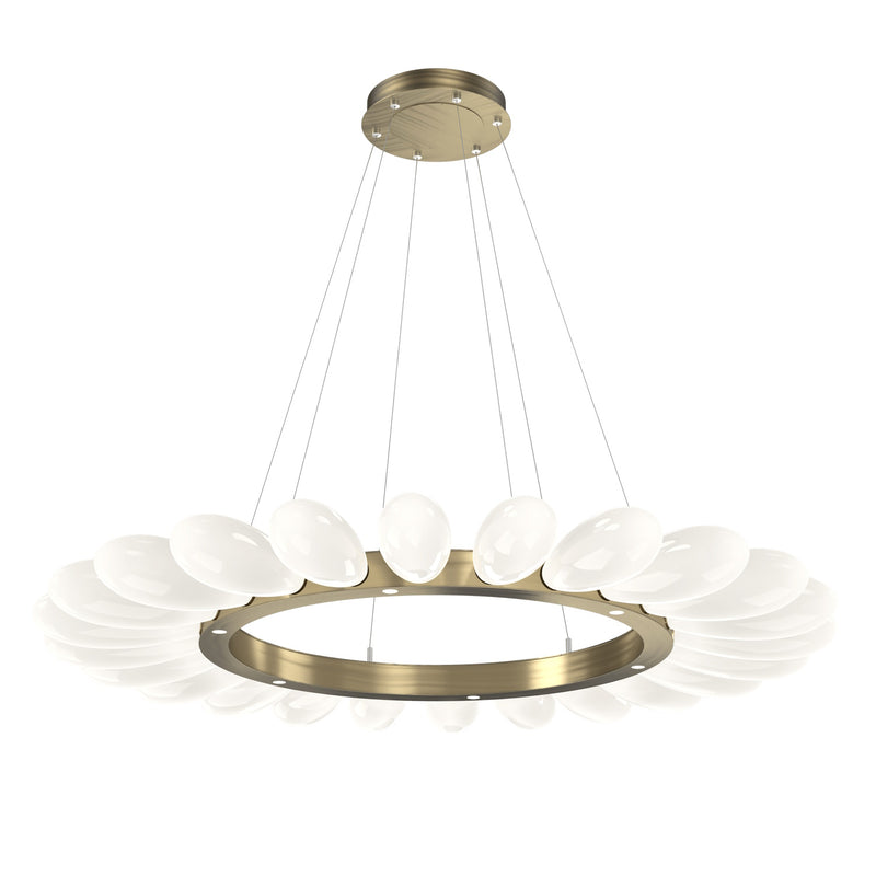 Fiori Ring Chandelier By Hammerton, Size: Large, Finish: Heritage Brass