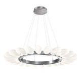 Fiori Ring Chandelier By Hammerton, Size: Large, Finish: Satin Nickel