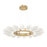 Fiori Ring Chandelier By Hammerton, Size: Small, Finish: Gilded Brass