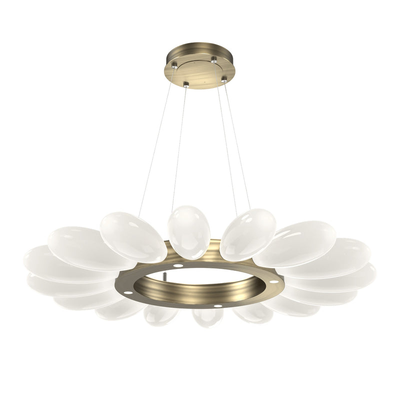 Fiori Ring Chandelier By Hammerton, Size: Small, Finish: Heritage Brass