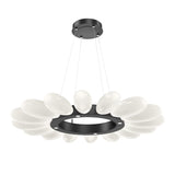 Fiori Ring Chandelier By Hammerton, Size: Small, Finish: Matte Black