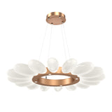 Fiori Ring Chandelier By Hammerton, Size: Small, Finish: Novel Brass