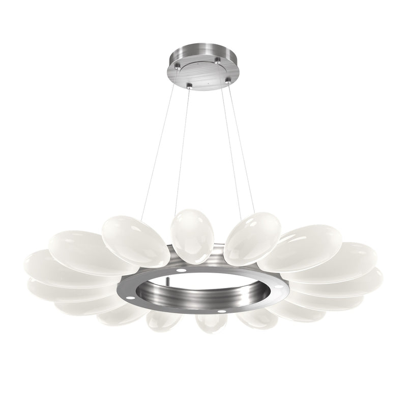 Fiori Ring Chandelier By Hammerton, Size: Small, Finish: Satin Nickel