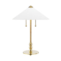 Flare Table Lamp - Aged Brass by Hudson Valley