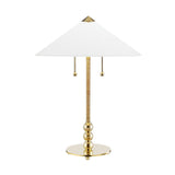 Flare Table Lamp - Aged Brass by Hudson Valley