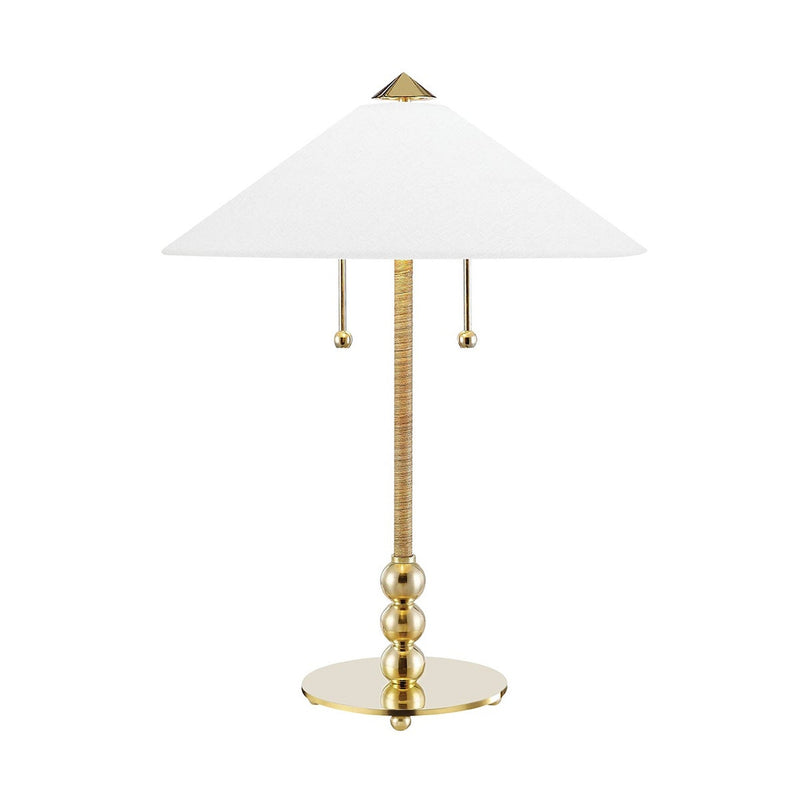 Flare Table Lamp - Aged Brass by Hudson Valley