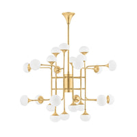 Fleming Chandelier - Aged Brass by Hudson Valley