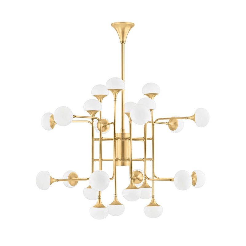 Fleming Chandelier - Aged Brass by Hudson Valley