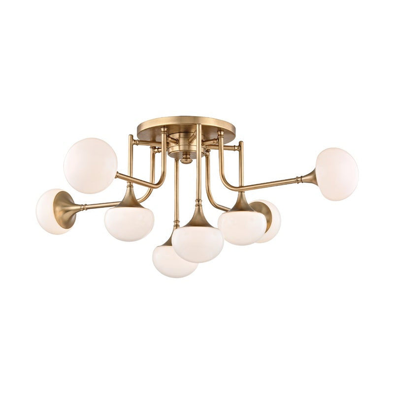 Fleming Semi Flush - Aged Brass by Hudson Valley