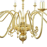 Flemish 2 Tier Chandelier - Polished Brass