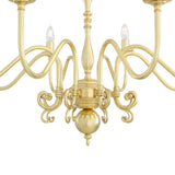 Flemish Single Tier Chandelier - Polished Brass