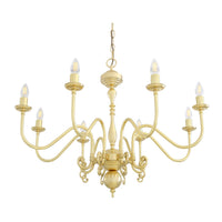Flemish Single Tier Chandelier - Polished Brass