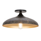 Fleur Flush Mount Black / Gold by Maxim Lighting