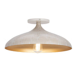 Fleur Flush Mount White/Gold by Maxim Lighting