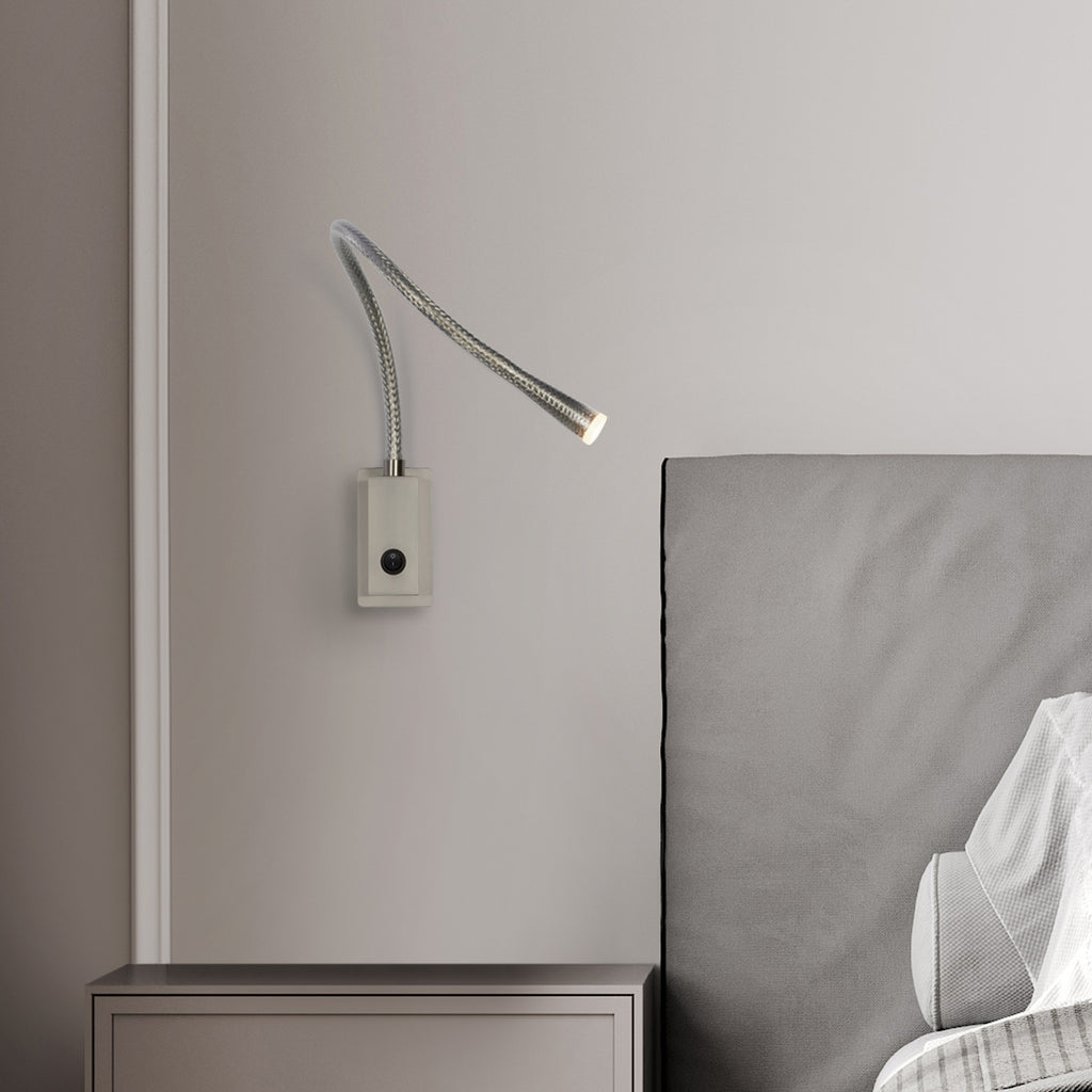Flexiled Steel Wall Task Light By Contardi