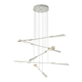 Flight 10-Light Chandelier Small in Sterling, Sterling by Hubbardton Forge