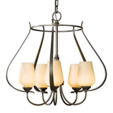 Flora Cage Chandelier 5 Light, by Hubbardton Forge