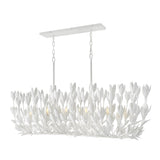 Flora Large Ten Light Linear - Textured Plaster - by Hinkley