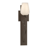 Flora Wall Sconce in Bronze, Opal Glass by Hubbardton Forge