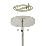 Florian 36-inch 8-light Polished Nickel and Clear Glass Chandelier