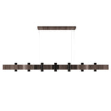 Flow Linear Pendant Light Anerican Walnut By Accord
