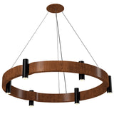 Flow Round Pendant Light Imbuia By Accord