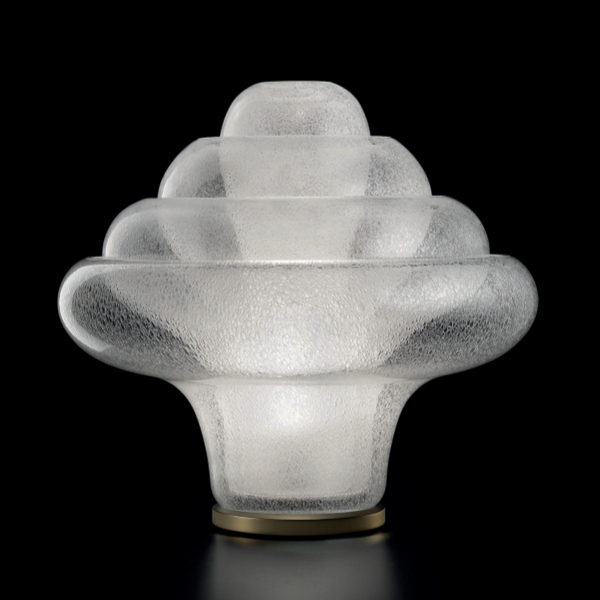 Flower Table Lamp By Di Glass