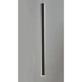 Flute 1-Light LED Pendant by ET2 - 1 Inch, Polished Chrome